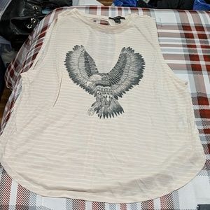 Forever 21 eagle striped tank